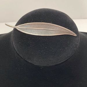 Sterling Silver Leaf Pin